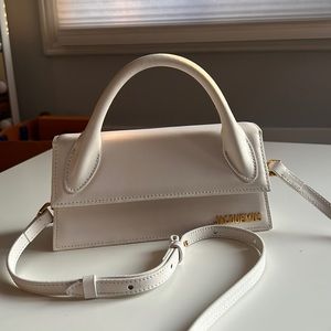 JACQUEMUS White 'Le Chiquito Long' Bag